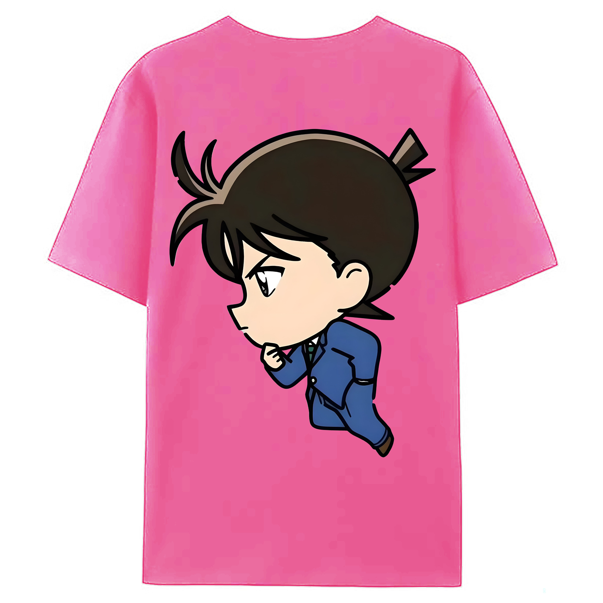 （画像用） 名探偵コナン 江戸川 コナン Detective Conan Conan Edogawa レディース半袖Tシャツ(バックプリント)